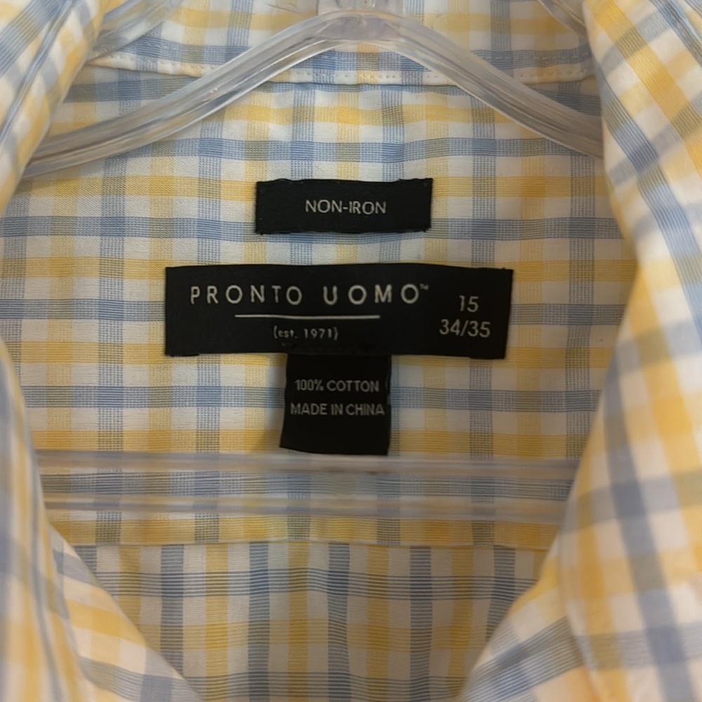 Pronto Uomo Men’s Dress Shirt - Picture 3 of 3